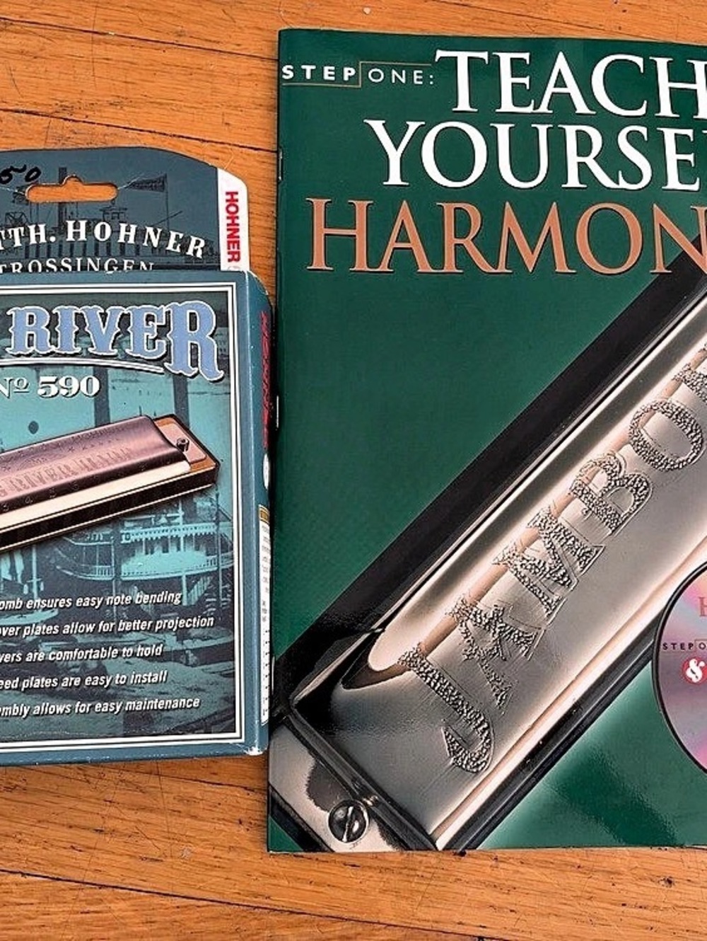 Brand new Harmonica and Teach Yourself Harmonica Instruction Book with CD!